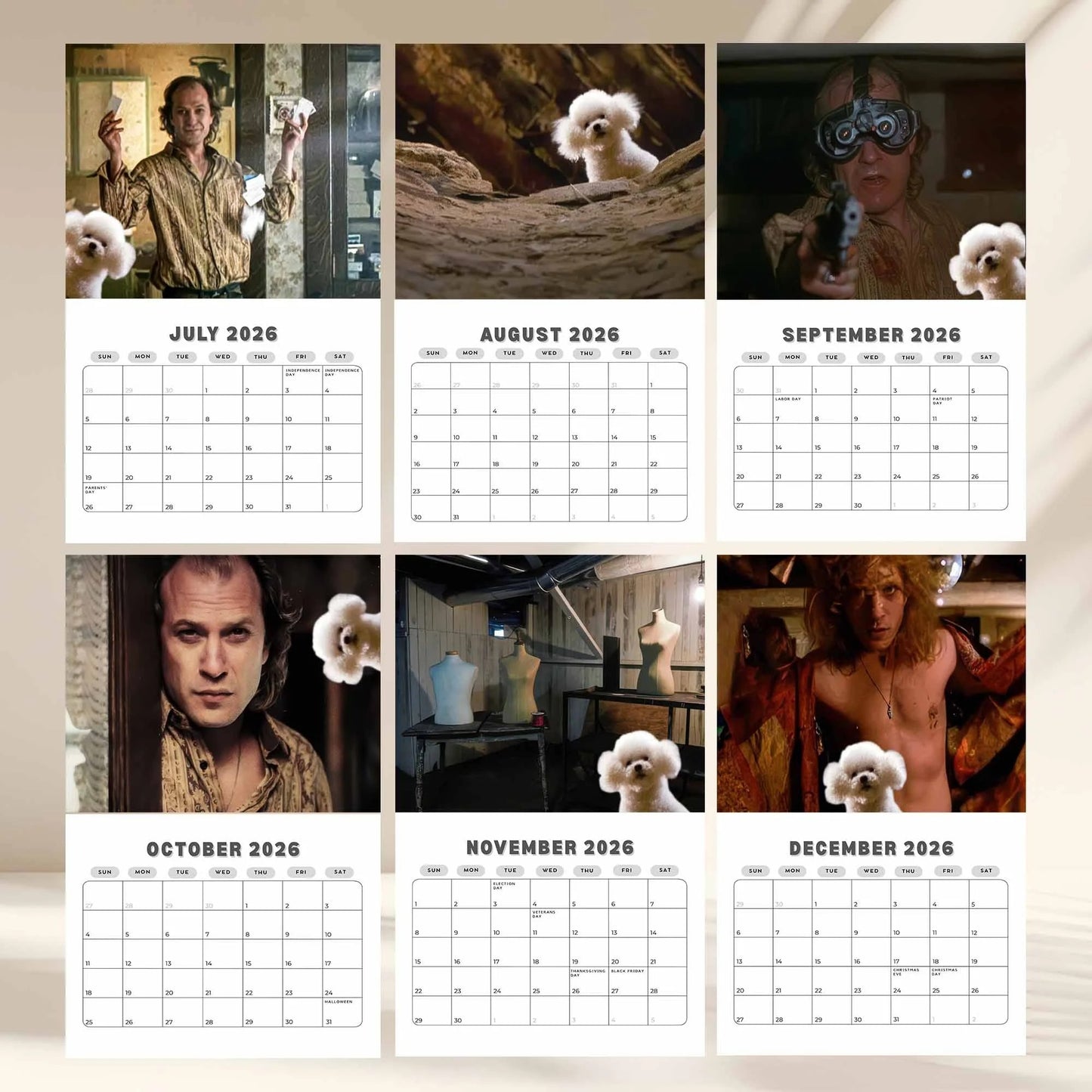 💥Last Day 33% OFF💥Buffalo Bill – The Silence of the Lambs 2026 Wall Calendar