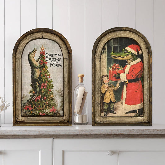 💥Last day 41% OFF💥Christmas Greetings From Florida Wall Decor🎄🎅