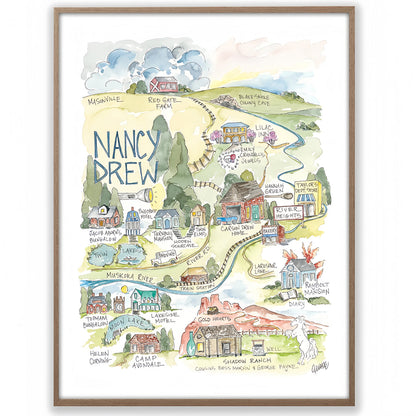 💥Last day 51% OFF💥Nancy Drew Story Map Print