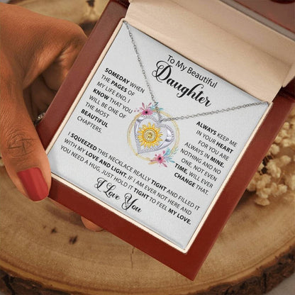 🔥Last Day 51% OFF🔥To My Daughter- Sunflower Heart Necklace