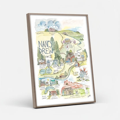 💥Last day 51% OFF💥Nancy Drew Story Map Print