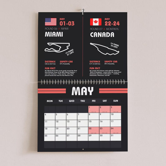 💥Last day 35% OFF💥F1 Wall Calendar 2026 Racing Schedule Calendar🏎️🗓️