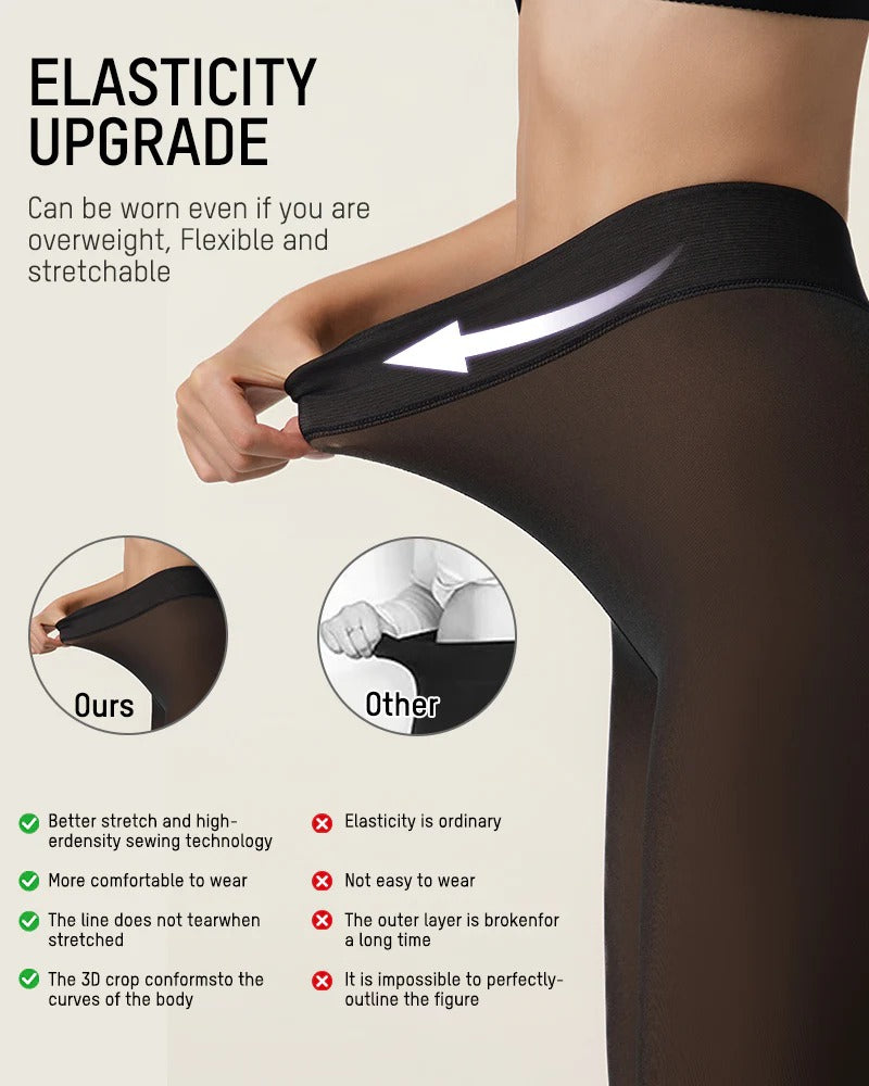 🔥Last day 51% off🔥Translucent Fleece Lined Tights