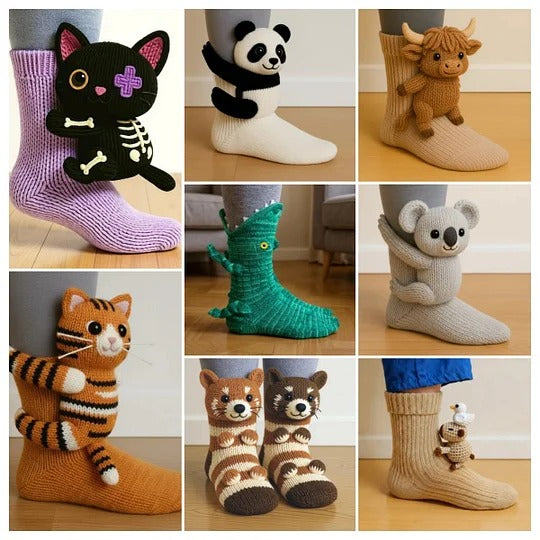 💥Last day 51% OFF💥3D Animal Socks🎄🧦