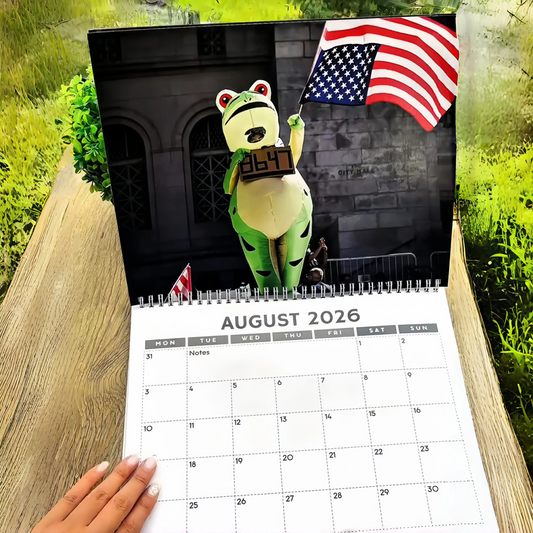 💥Last day 33% OFF💥Portland Frog 2026 calendar🗓️🐸